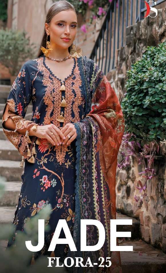 JADE Flora-25 Rayon Collection by  DEEPSY SUITS